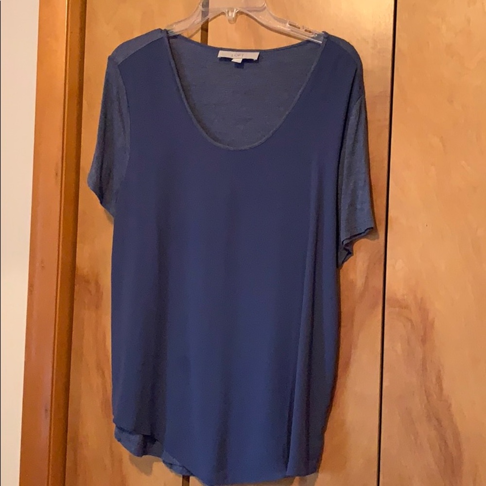 Loft short sleeve blouses